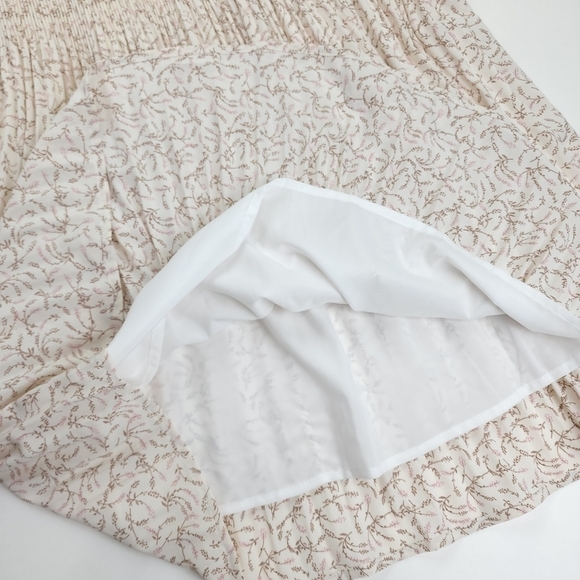 Wishlist Aparrel Cream Light Pleated Dress Sz L - Picture 2 of 15